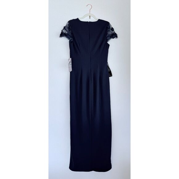NWT JS Collections Women's Laney Soutache Yoke Gown in Navy Size 6 - Picture 9 of 16